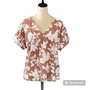 Melloday | Floral Short Sleeve Top